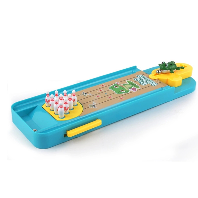 Creative frog bowling parent-child interactive game, Pinball launching platform, tabletop game, children's educational toy h details Picture