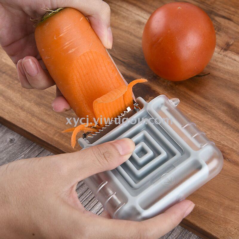 Factory direct sales of stainless steel peelers, multi-functional melon peels, three-in-one creative peelers and kitchen graters Specification image