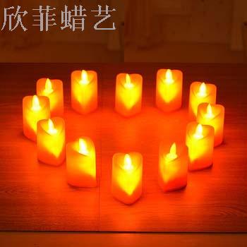 Decorative craft candle LED electronic candle lamp swing romantic expression proposal creative arrangement birthday candle lamp thumbnail
