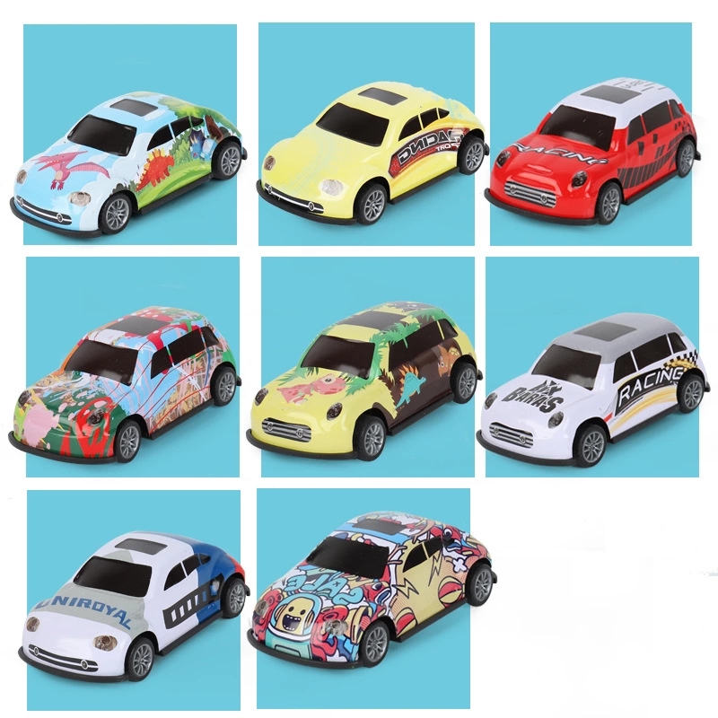 Cross-border exclusive gifts: car models, cartoon Q-version toy cars, gift cars, mini Rebound alloy cars, boys Specification drawing