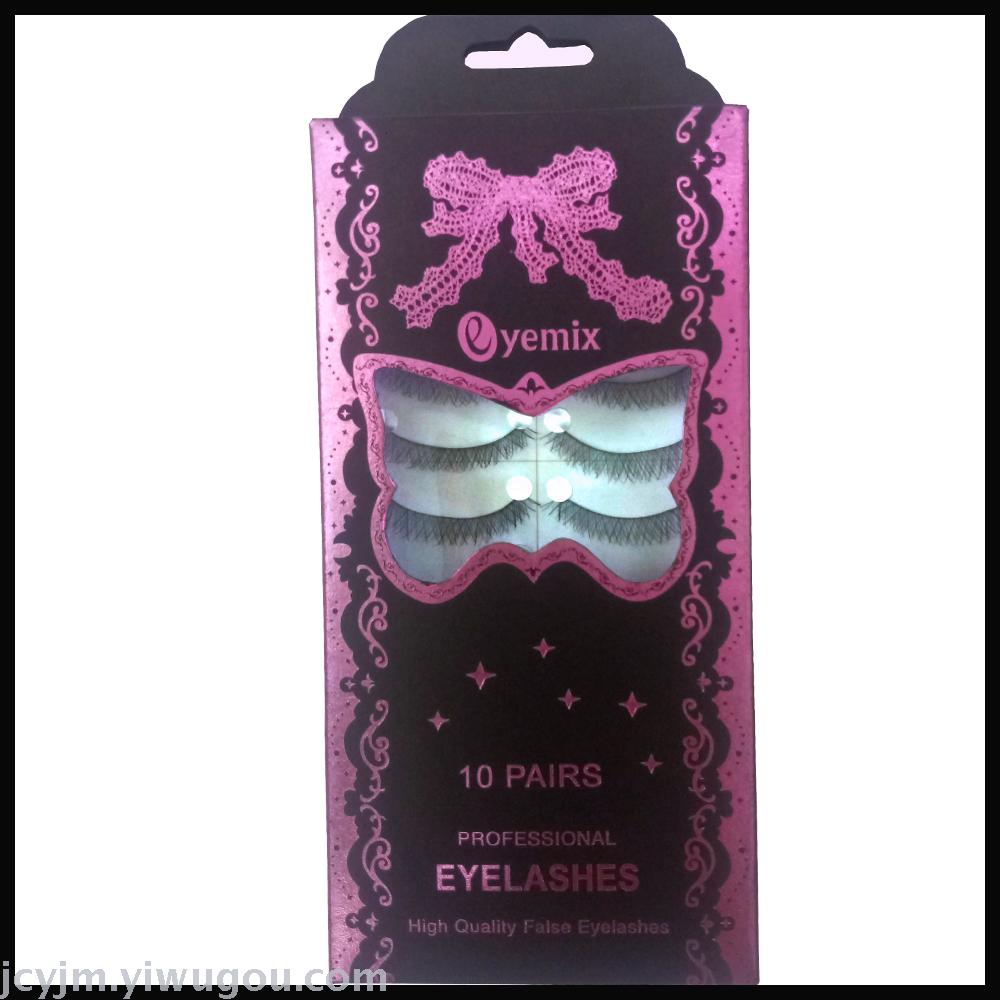 eyemix Handmade eyelashes 10 pairs of pure handmade eyelashes full figure