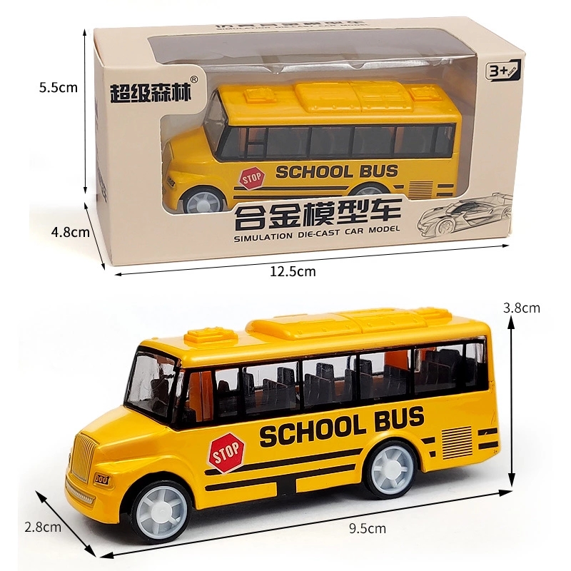 Children's alloy car toys, alloy car models, Huili bus models, car ornaments, boys' toys h Item Picture
