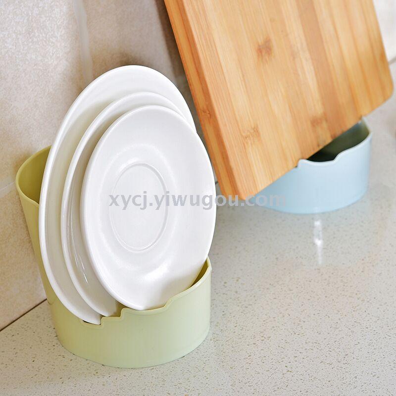 Creative kitchen storage rack, multi-functional plastic pot lid rack, pot lid storage rack Item Picture