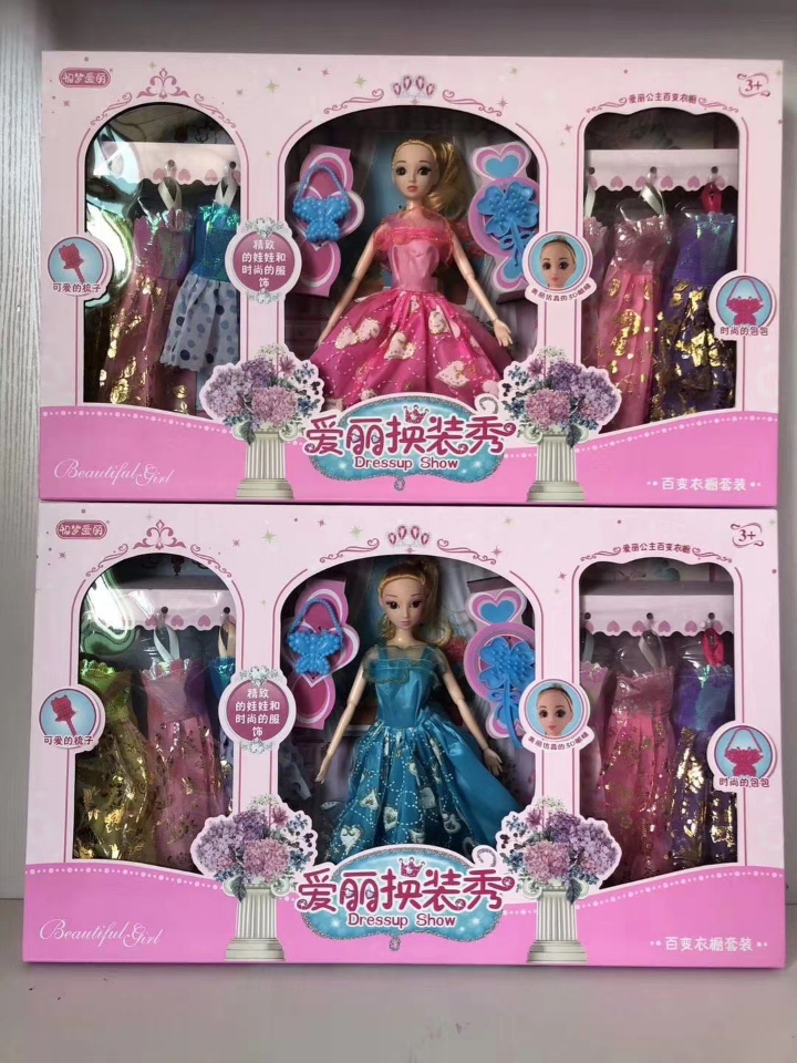 The factory's direct sales of the 3D eyeball and nine-joint Barbie doll set for Princess Aili costume are selling well at the mobile street stall details Picture