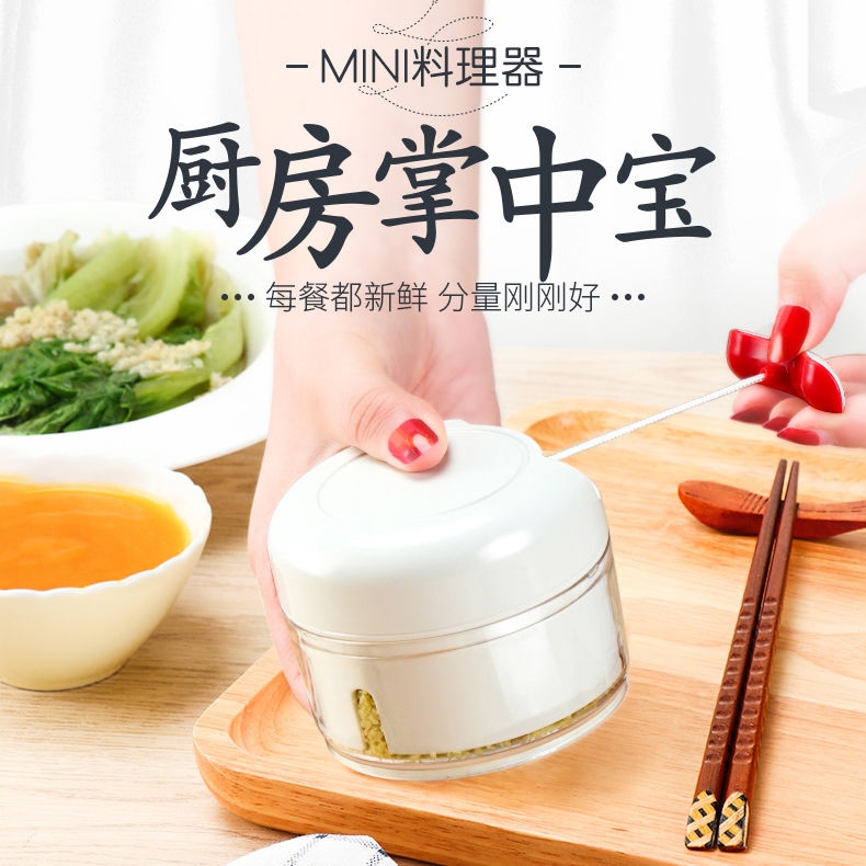 家用迷你蒜泥神器捣蒜器手动蒜泥器蒜蓉小型搅打切压拉蒜搅碎机