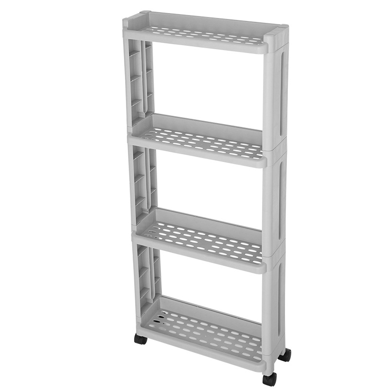 Wheeled storage rack, kitchen, bathroom, toilet, bathroom, floor-standing washing machine, slit storage rack Item Picture