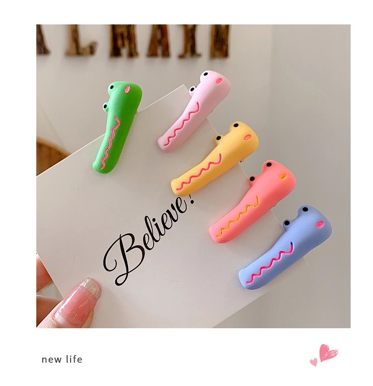 Korean Instagram minimalist hair clips with side clips for girls, new bestsellers, duckbill clips, and cute cartoon hair clips are selling well at street stalls details Picture