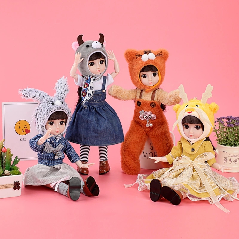 36 cm large Itian Barbie Doll gift box set for girls, princesses, children's toys, dress-up dolls in stock Specification drawing