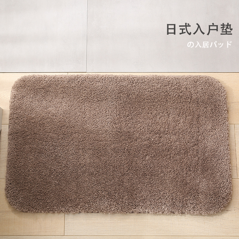 Xia Lang high plush thickened floor mat carpet, entrance door mat, bathroom anti-slip mat, absorbent cross-border delivery, customizable Specification image