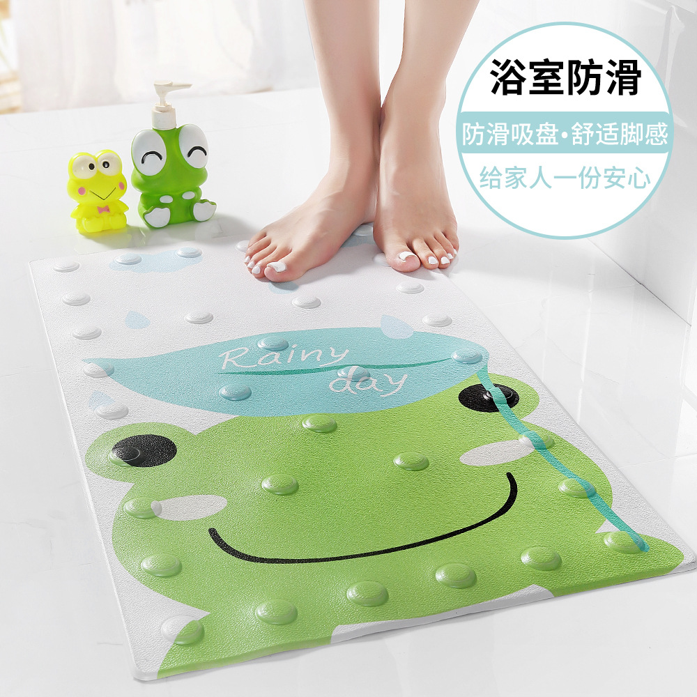 Summer Wave Cartoon bathroom anti-slip floor MATS, foot MATS, suction cups, waterproof shower room bathtub MATS, one-piece consignment, customizable details Picture