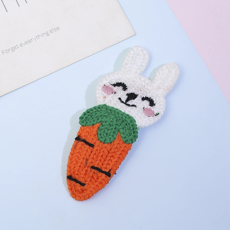 ins girl's back head clip, woolen cartoon BB clip, new sweet and cute Korean hair clip, side clip headwear ht Item Picture