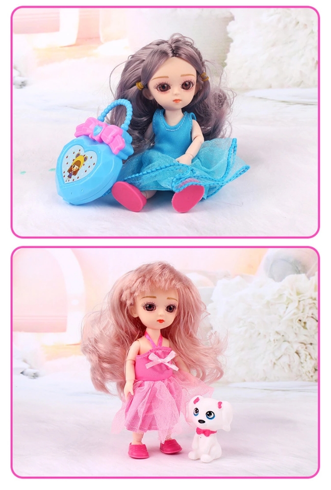 16 cm DJD makeup doll, Lele Barbie Doll, 3D true eyes, nude Barbie doll, Ding Xiaoma h Application Scenario