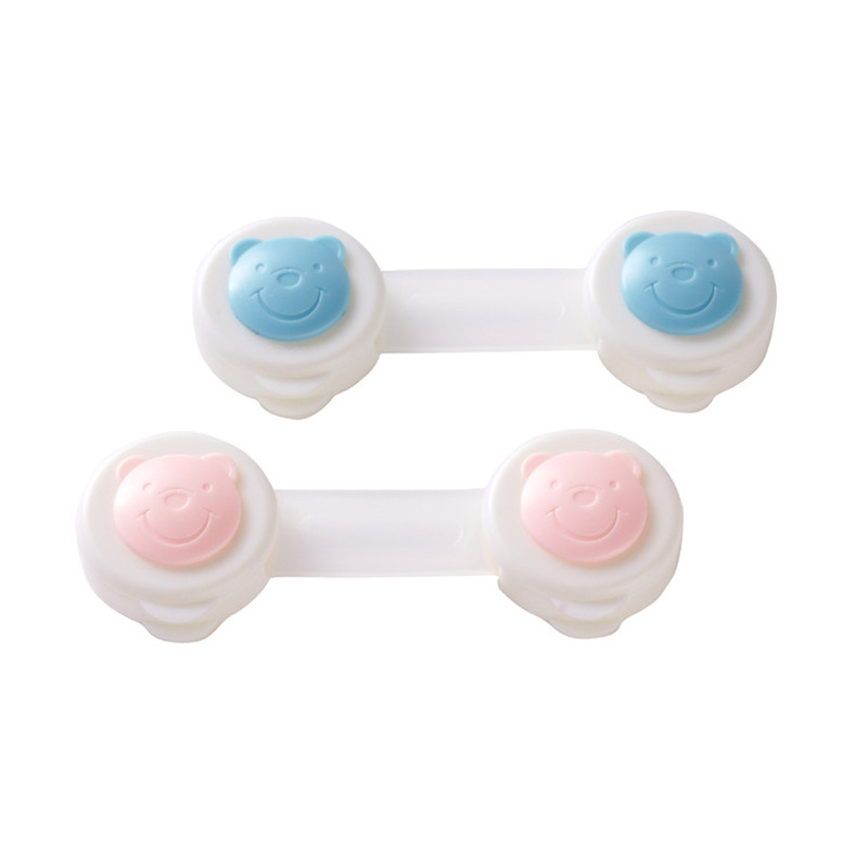 儿童锁安全锁夹宝宝门窗户柜门锁家居用品冰箱锁橱柜锁对开安全锁