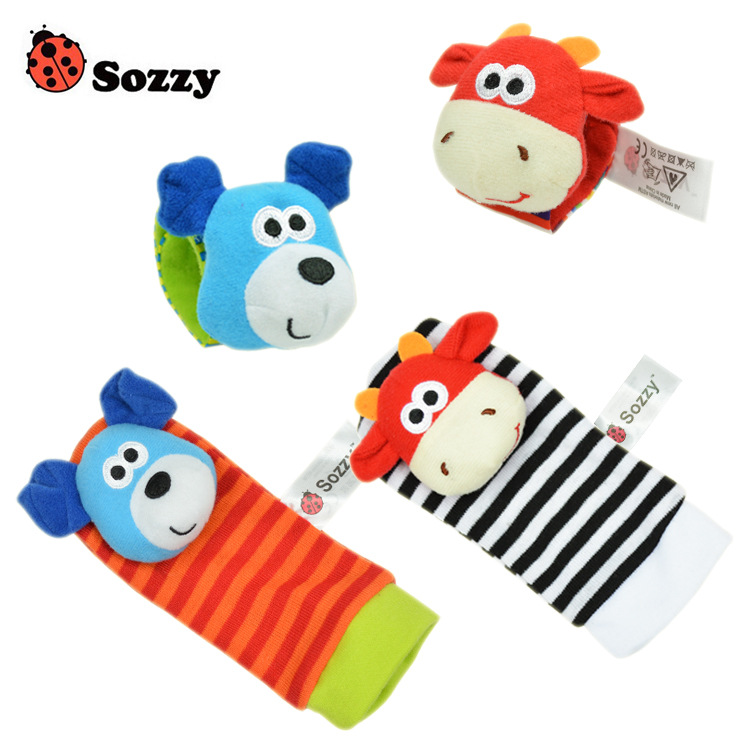 New innovative 0-1-year-old baby animal watch with a rattle to attract attention, a toy for newborns Application Scenario