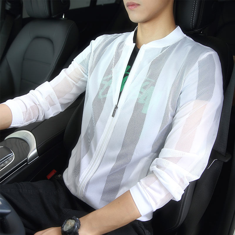 Outerwear, clothes, jackets, men's outerwear, summer ice silk sun-protective clothing, fishing sun-protective clothing, quick-drying windbreaker, men's UV protection details Picture