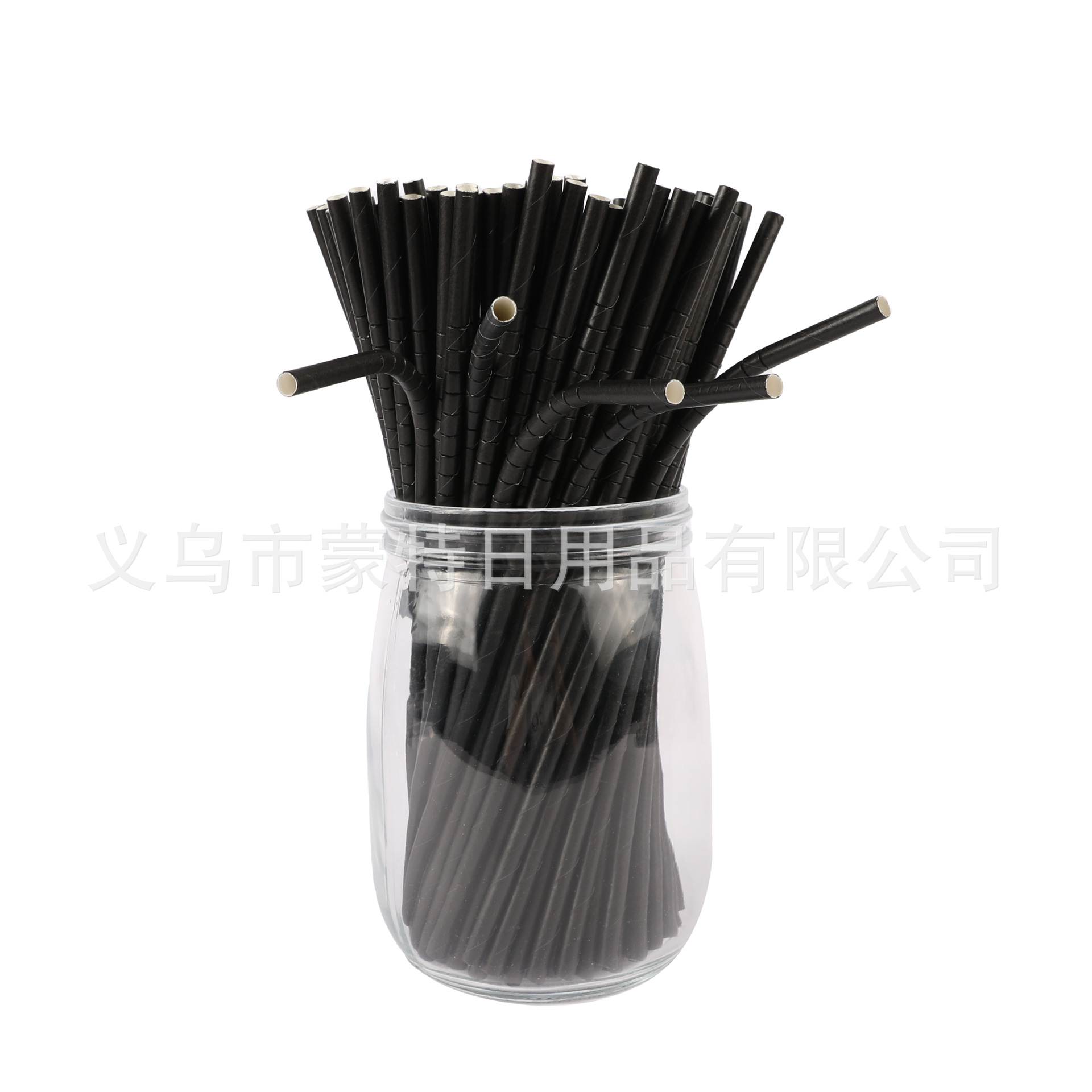 Environmental Protection. Degradation. Safety. Food Grade Color. Black. Paper Straw Made Of Paper. Bendable Paper Bend details Picture