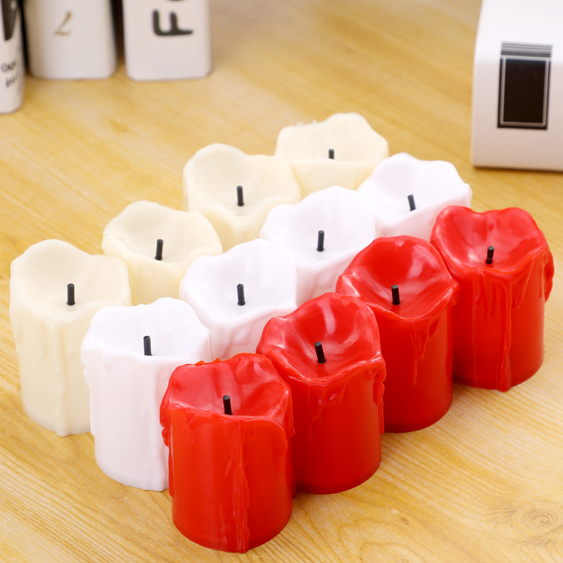 Creative home proposal simulation tears electronic candle lamp tears black core LED candle decorative craft candles