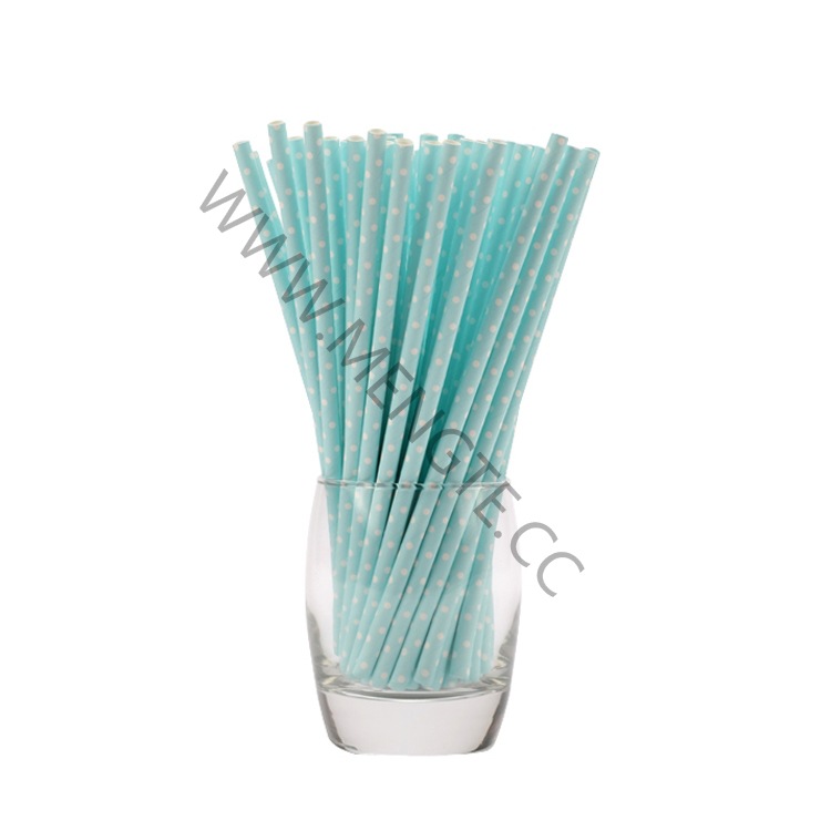 One-Off Hotel. Catering. Safety. Health. Environmental Protection. Degradation. Polka Dot Printing. Paper Straw
