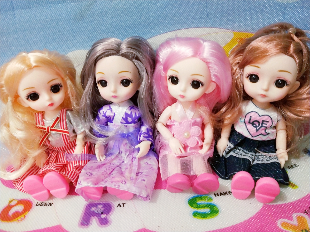 Six-inch solid dolls with 13 joints are very cute, adorable and super beautiful. Eight mixed sets are sold directly by the manufacturer and are selling well Specification drawing