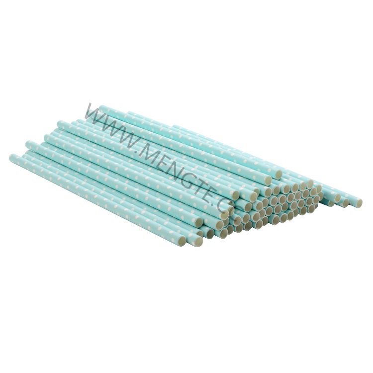 One-Off Hotel. Catering. Safety. Health. Environmental Protection. Degradation. Polka Dot Printing. Paper Straw details Picture
