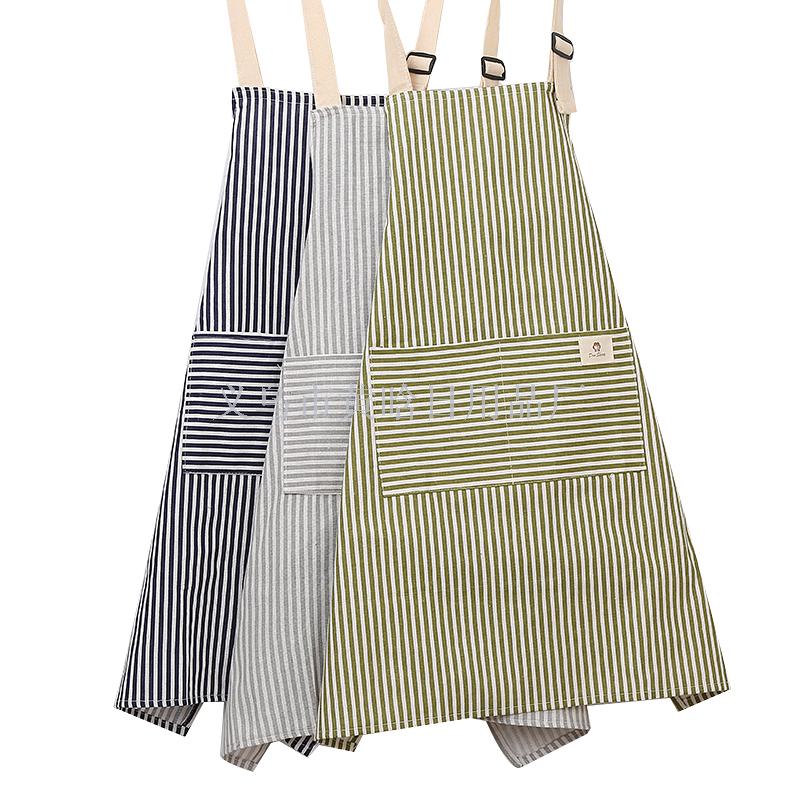 Geometric printed apron for housework skirt