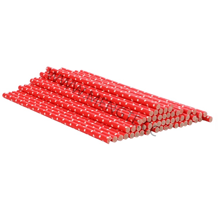 One-Off Hotel. Catering. Safety. Health. Environmental Protection. Degradation. Polka Dot Printing. Paper Straw Application Scenario