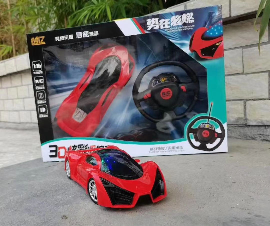 The factory direct sales of the Sitong 3D lighting colorful electric remote control car, a competitive play and rapid drift electric toy, is selling well Application Scenario