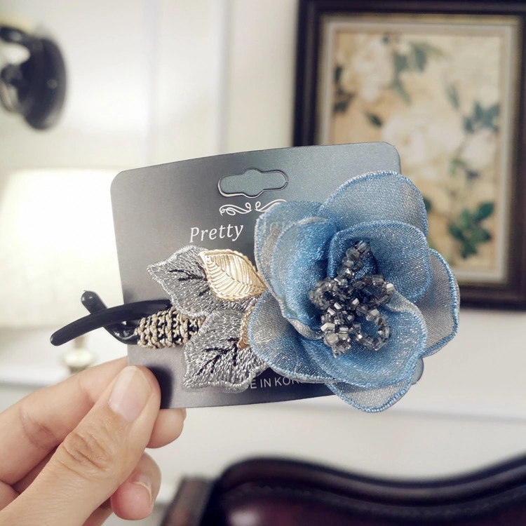 Factory direct sales of best-selling hair accessories wholesale, high-end premium flower crystal alloy hair curls, twist clips and hair clips are selling well full figure