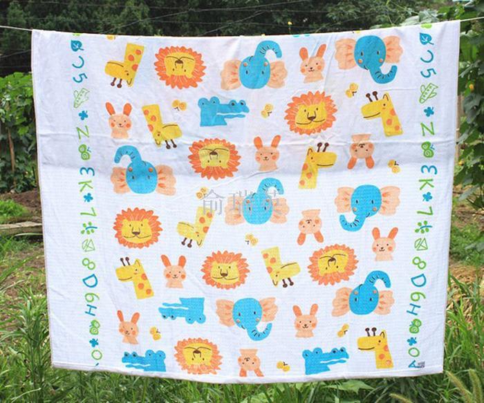 Honeycomb gauze bath towels 120*140, large bath towels, towel quilts, children's quilts, factory direct sales, samples available for customization Item Picture