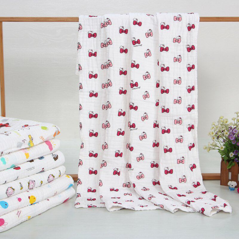 Baby bath towels, gauze, baby bath towels, newborn towels, children's blankets, super soft and highly absorbent Item Picture