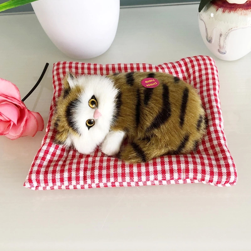 Factory direct sales of simulated sleeping MATS. Cats can make sounds. Cloth mat cats are creative birthday gifts for children and girlfriends Application Scenario