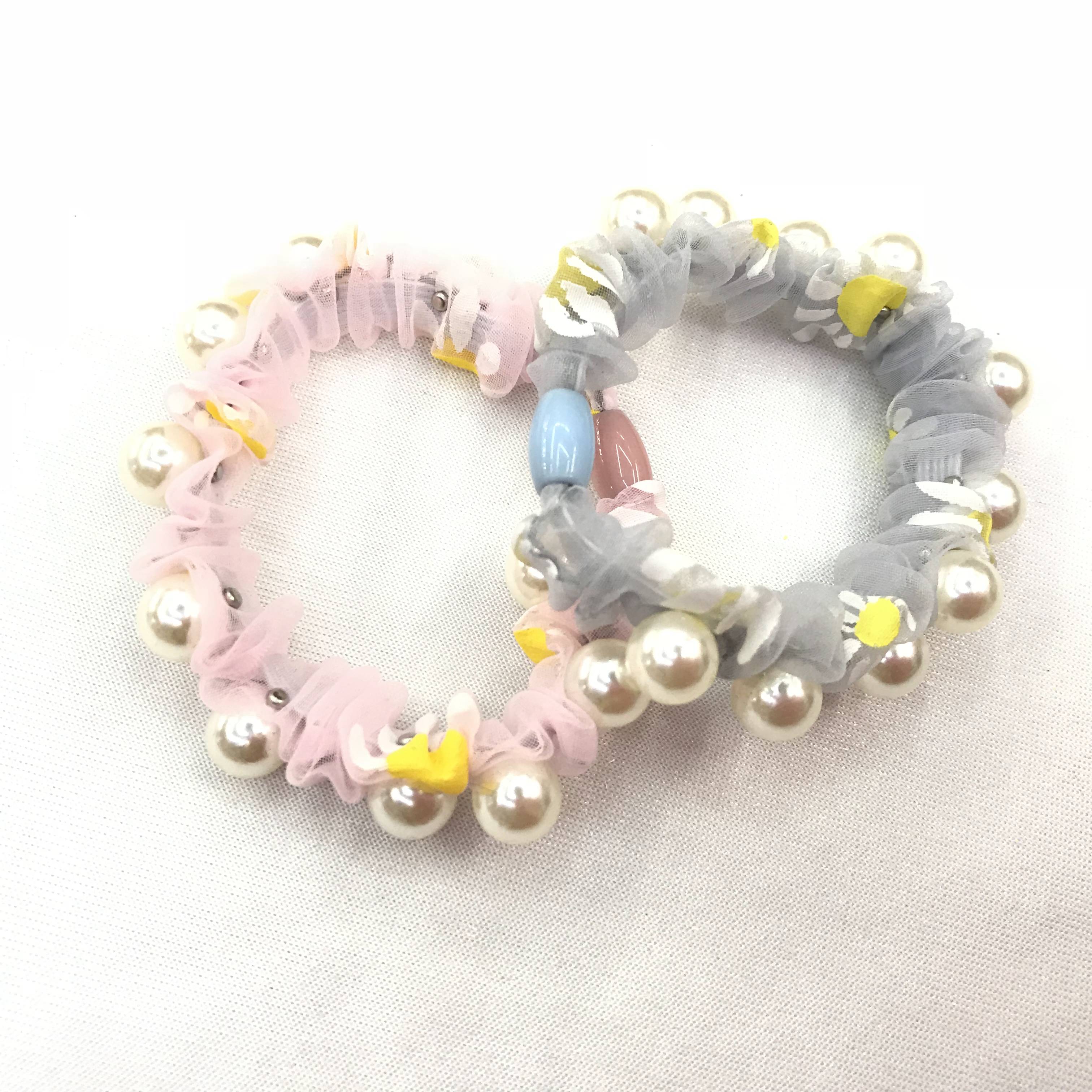 New Korean popular small Daisy gauze pearl head band thumbnail