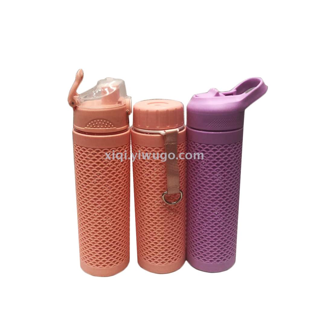 New double straw space cup sealed leak proof with latch handy cup two-layer shell kettle RS-201271 thumbnail