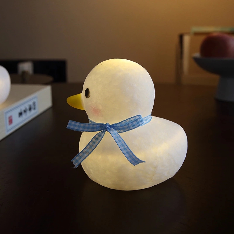 Creative and cute duck night light, children's bedroom eye-protecting light, vinyl cartoon decorative night light, promotional gift h Item Picture