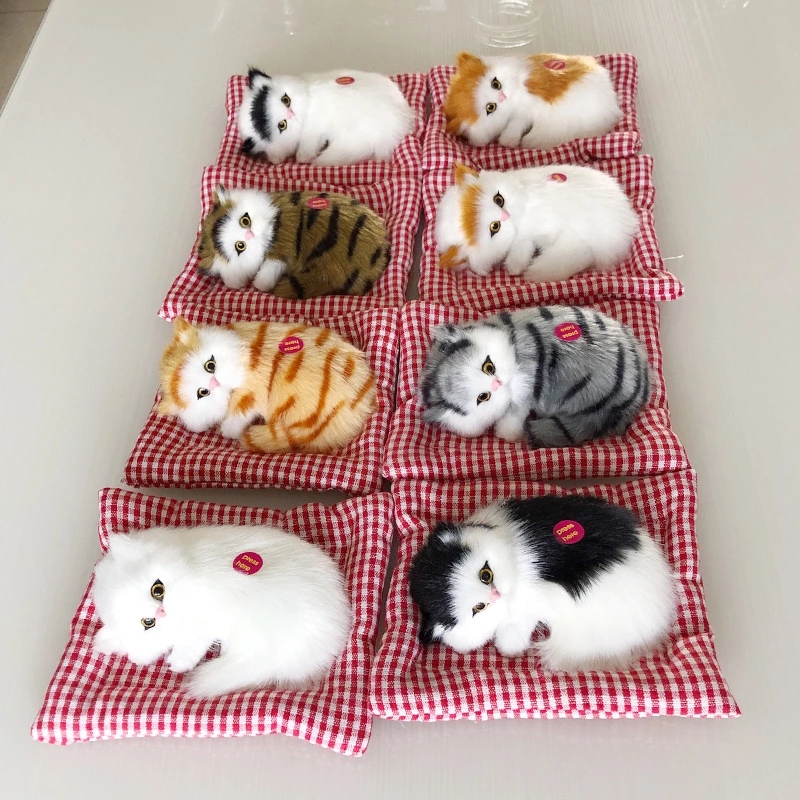 Factory direct sales of simulated sleeping MATS. Cats can make sounds. Cloth mat cats are creative birthday gifts for children and girlfriends full figure
