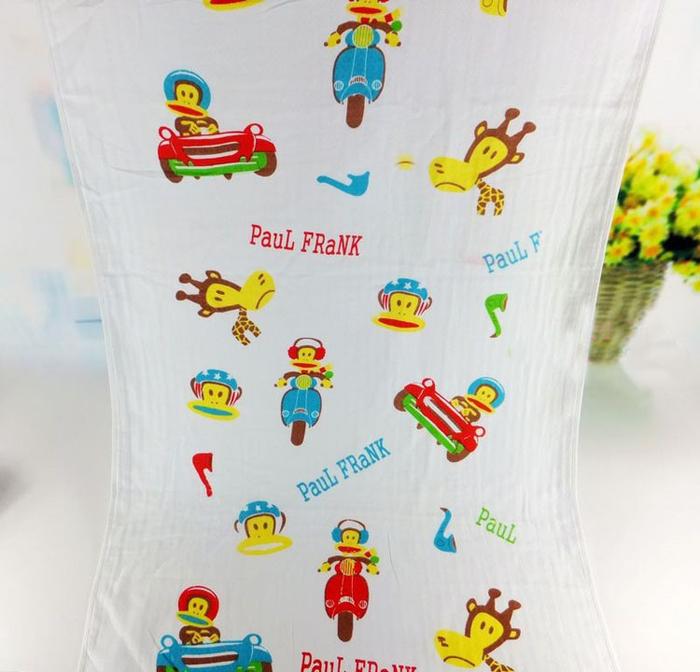 Double-layer honeycomb 120*140 gauze bath towel, children's air conditioning blanket, baby summer cooling quilt, baby bath towel Item Picture