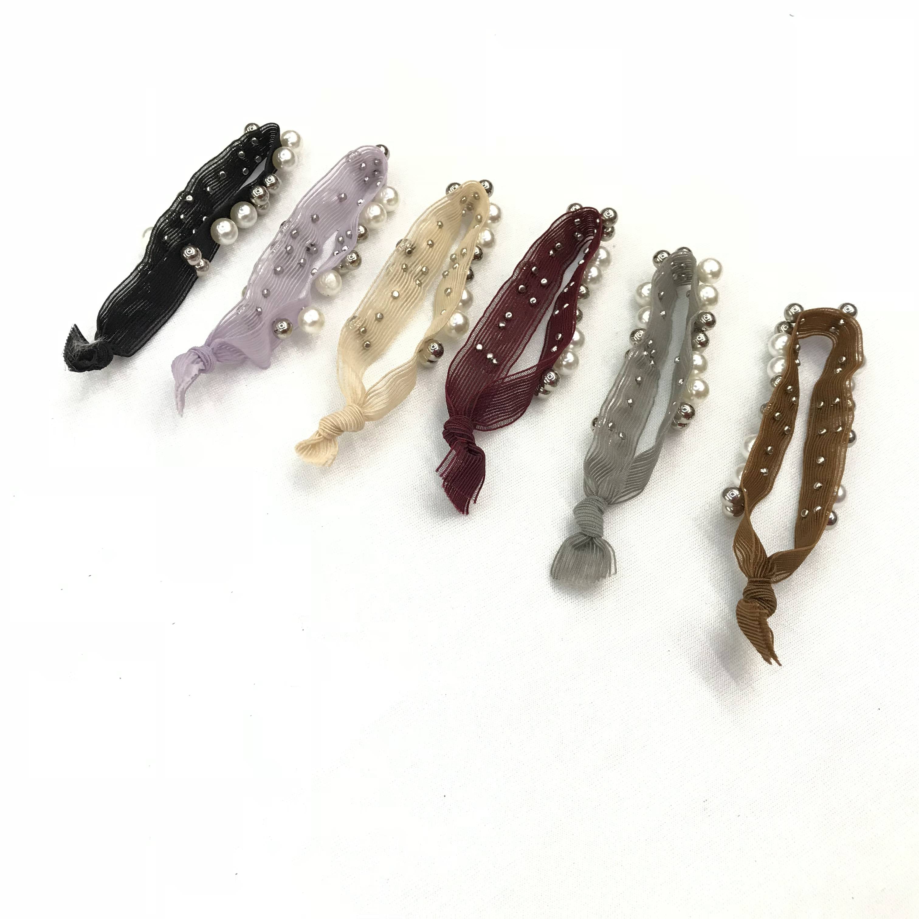 Ribbon beads Yoga headband bracelet headband rubber band