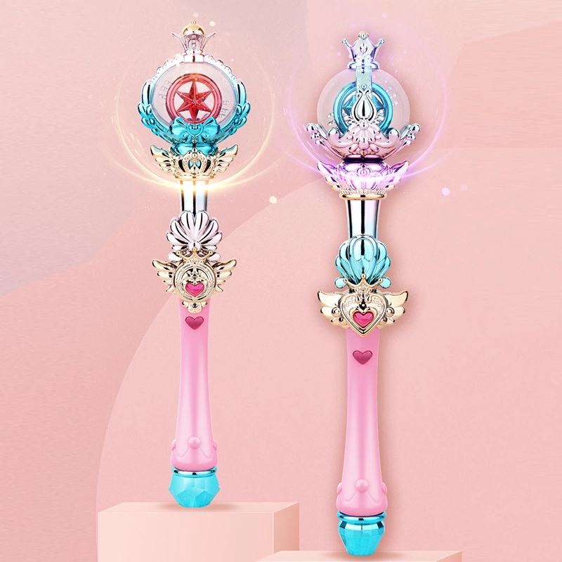 Light music starry sky magic wand, handheld luminous fairy wand, electric light wand, scepter, girls, children's toys Application Scenario