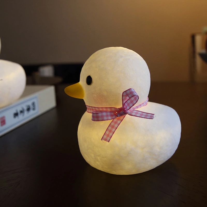 Creative and cute duck night light, children's bedroom eye-protecting light, vinyl cartoon decorative night light, promotional gift h Application Scenario