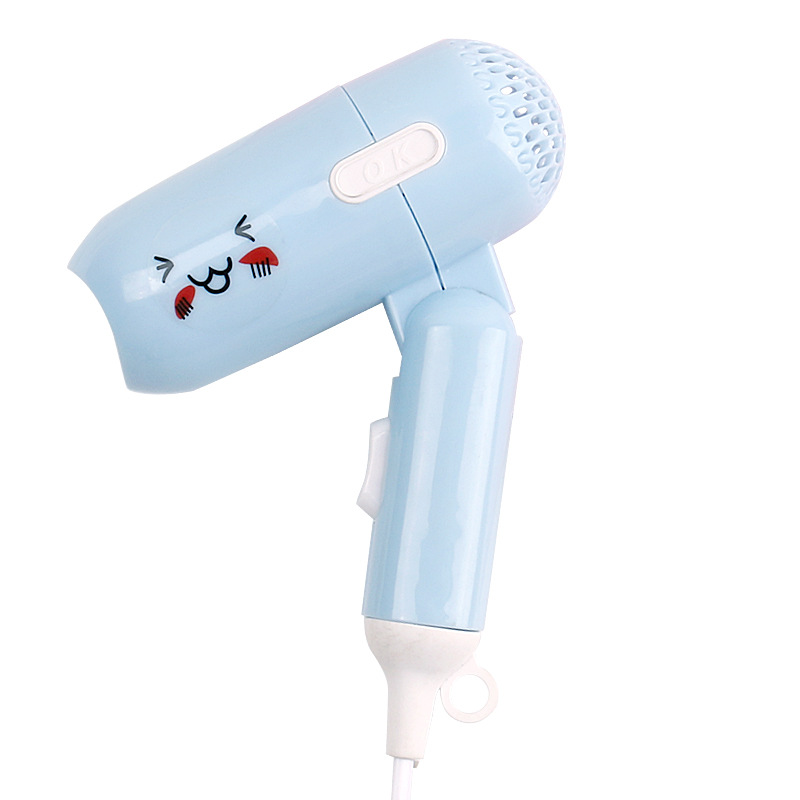 Cute cartoon mini hair dryer, student dormitory hair dryer, foldable portable home cold and hot air blower Item Picture