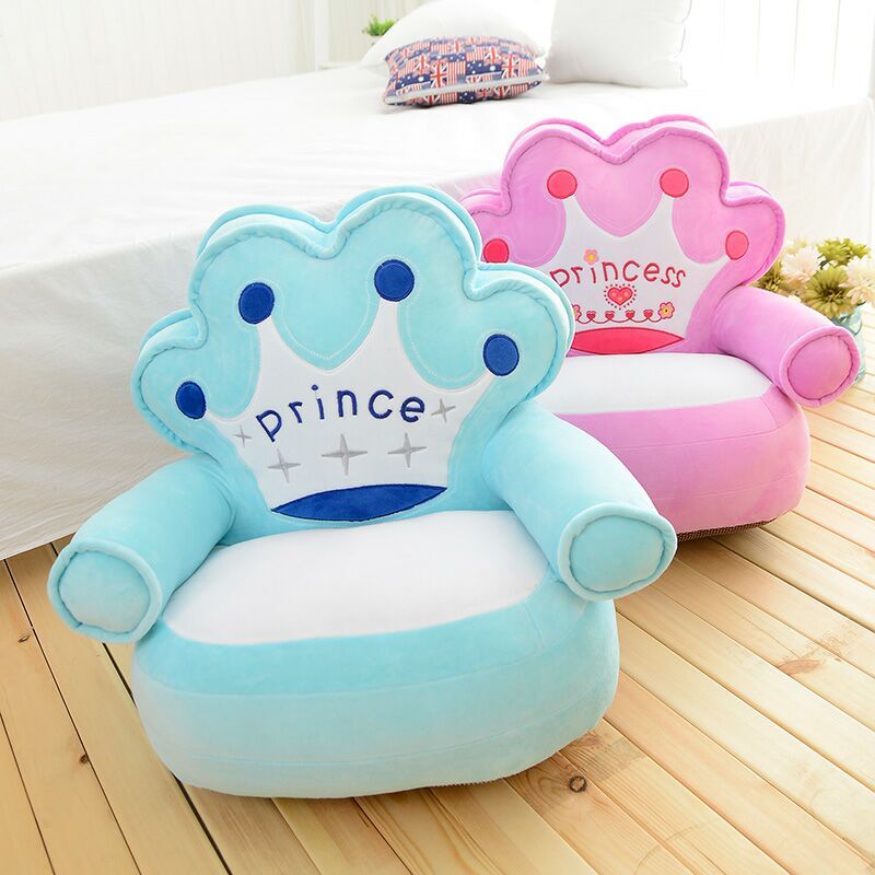 Best-selling Prince Crown children's small sofa, baby learning chair, plush kindergarten cartoon stool, baby seat details Picture