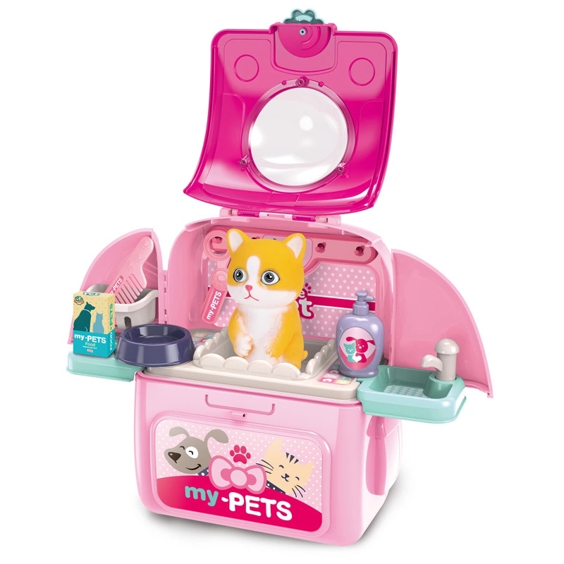 Children's role-playing toys, space bags, backpacks, baby pets, simulated animals, cats and dogs, boys and girls details Picture