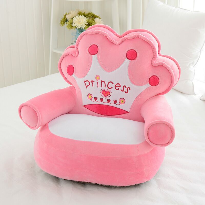 Best-selling Prince Crown children's small sofa, baby learning chair, plush kindergarten cartoon stool, baby seat Specification image