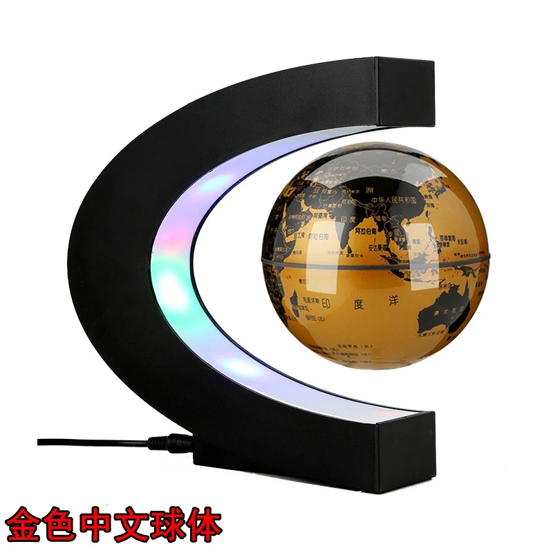 Magnetic levitation globe ornament, novel, unique and practical product, creative birthday children's gift, creative gift customization h details Picture