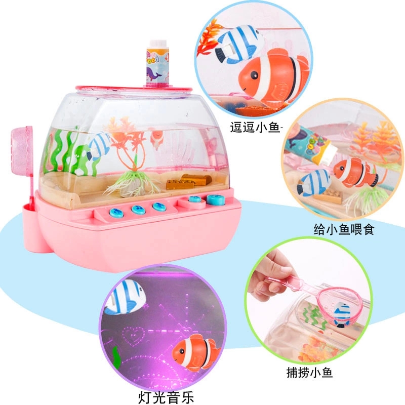 Happy Aquarium, Chick Raising House, Little Actress toys, Girl's home Visit, small fish toys, electronic fish pets Application Scenario