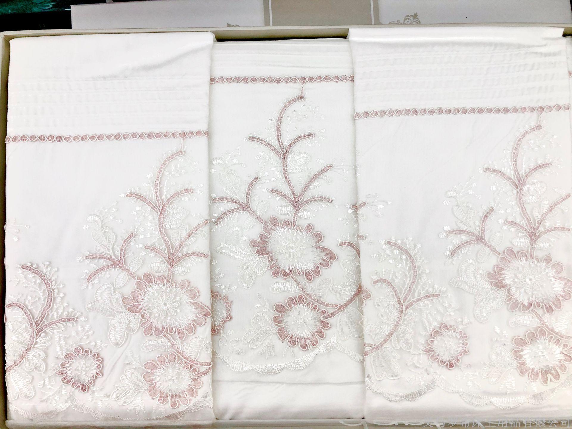 Corazón de chica 100% algodón teñido de hilo algodón lavado set de 4 piezas edredón de algodón pequeño fresco princesa viento bordado ropa de cama Application Scenario