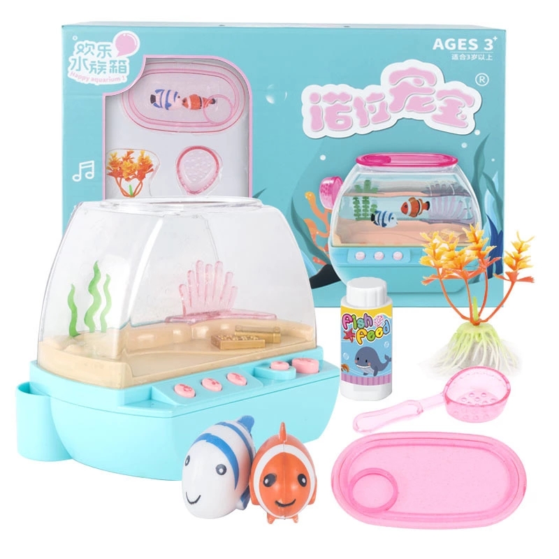 Happy Aquarium, Chick Raising House, Little Actress toys, Girl's home Visit, small fish toys, electronic fish pets Item Picture