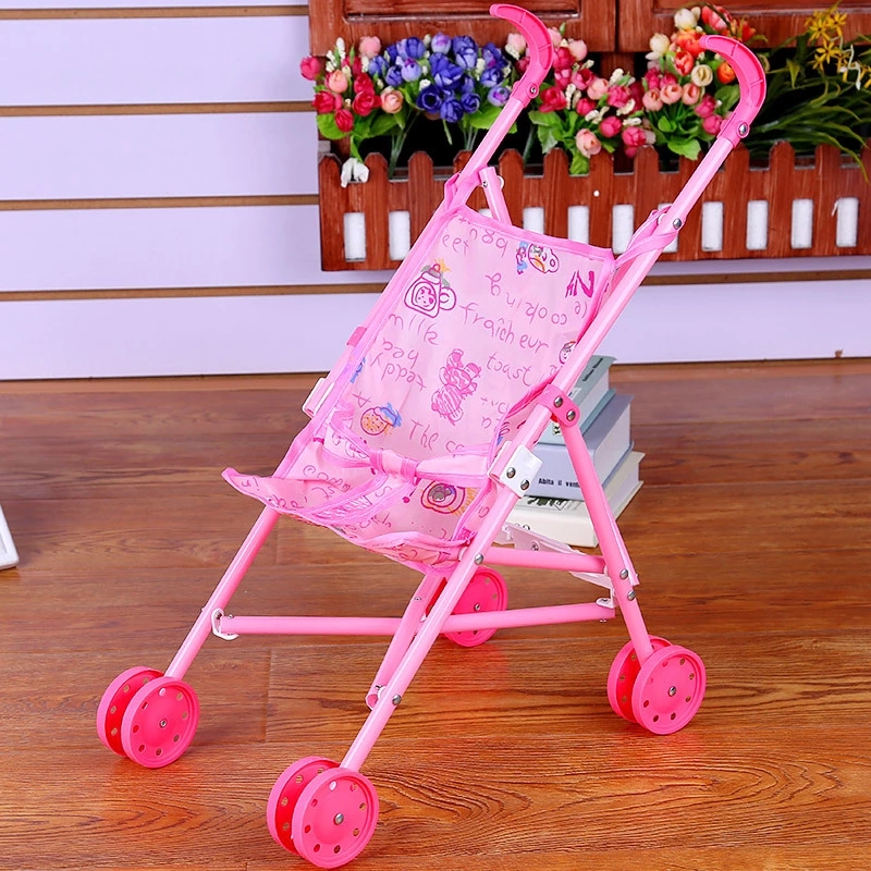 Factory direct sales of simulation trolleys, doll toys, plastic small trolleys, girls' house toys, baby trolleys Specification drawing