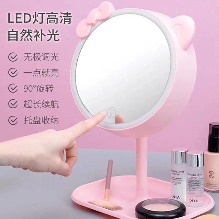 Wholesale of 2022 new bestsellers at street stalls: LED lights, high-definition natural lighting makeup mirrors, 90-degree turning table lamps full figure