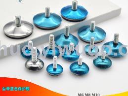 The stainless steel surface of the furniture adjustable feet with protective film, adjustable feet, table and chair foot pads, adjustable screw pads, and support adjustable feet